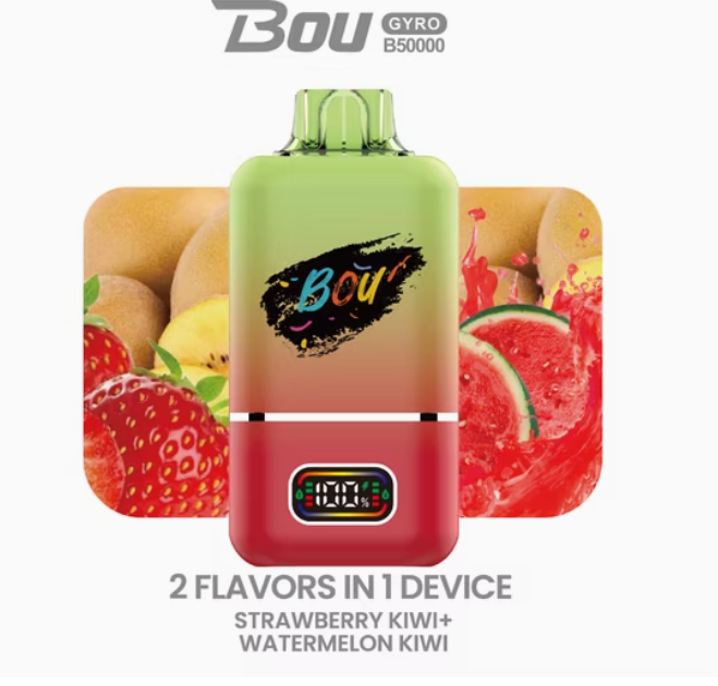 VAPERS BOU GYRO  B50000  2 SABORES  STRAWBERRY KIWI, WATERMELON KIWI
